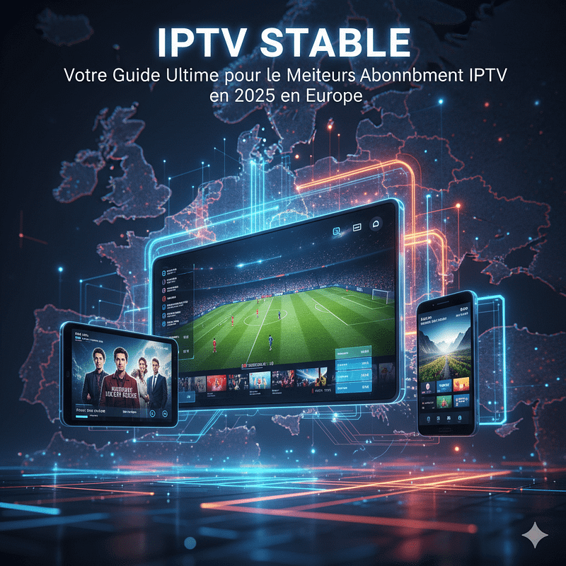 Guide IPTV pour l'Europe en 2025.